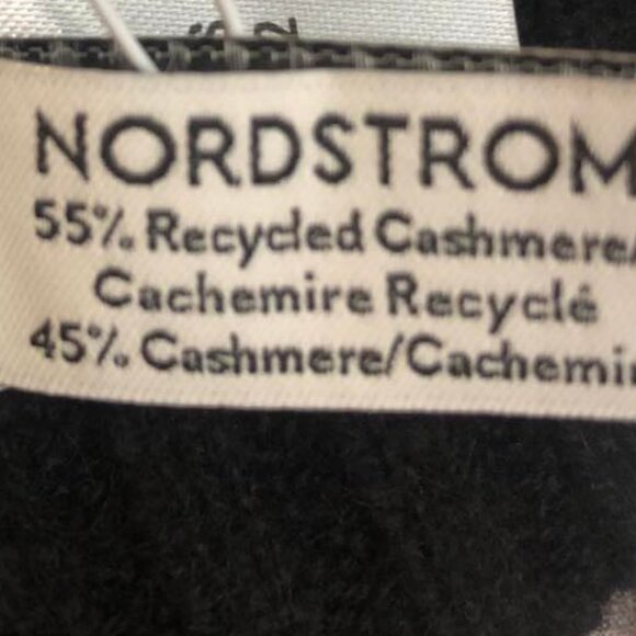 NWT NORDSTROM 100% Cashmere Rib Sweater Knit Beanie Hat Pink, Black or Beige OS